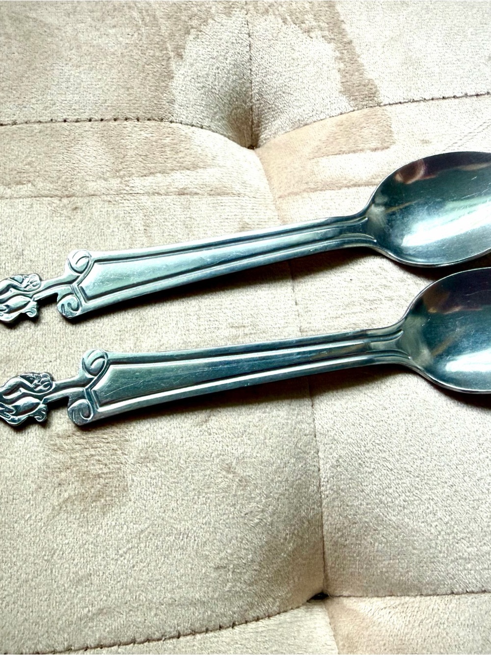 Vintage Nestle Quik Stainless Steel Spoons set of 2